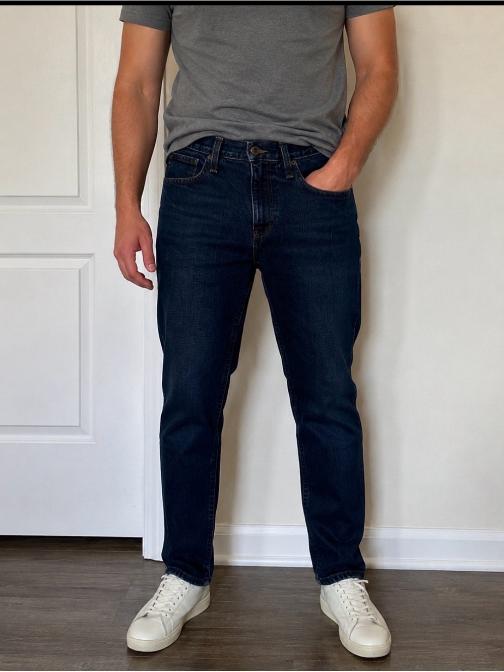 Free World Messenger Skinny Dark Wash Jeans Men’s Size 32 Classic Denim Pants